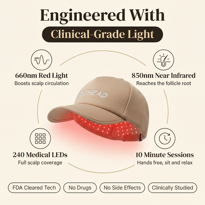 The Red Head Cap™ | Red Light Therapy for Hair Growth