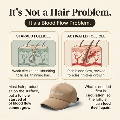 The Red Head Cap™ | Red Light Therapy for Hair Growth