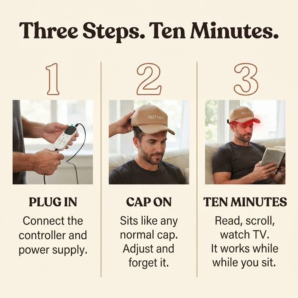 The Red Head Cap™ | Red Light Therapy for Hair Growth