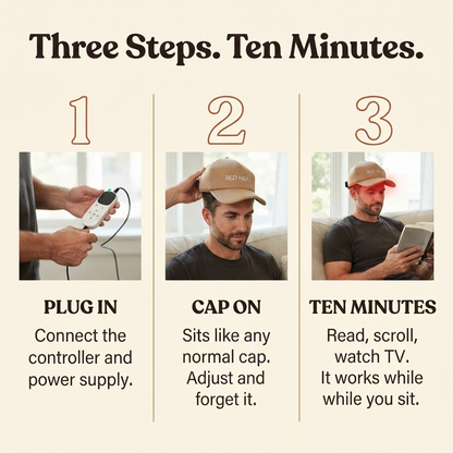 The Red Head Cap™ | Red Light Therapy for Hair Growth